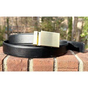 Mission Belt TWENTYFOUR / 40MM / Size M / Gold Buckle With Black Leather Band